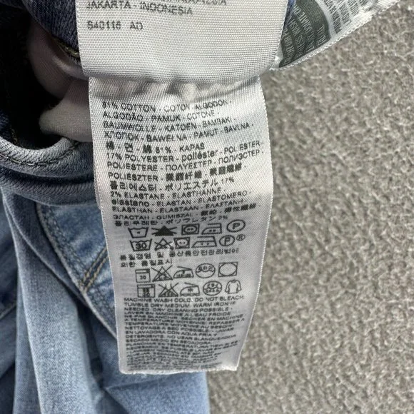 Levi's Women's Skinny Jeans - Light Blue - Picture 8 of 16